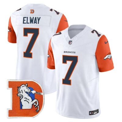 Denver Broncos Throwback Vapor Limited Jersey V2 - All Stitched | NFL Jersey