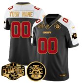 Chiefs 2024 AFC West Division Champions Patch Gold Vapor Limited Custom Jersey - All Stitched | NFL Jersey