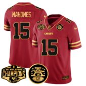 Chiefs 2024 AFC West Division Champions Patch Gold Vapor Limited Jersey - All Stitched | NFL Jersey