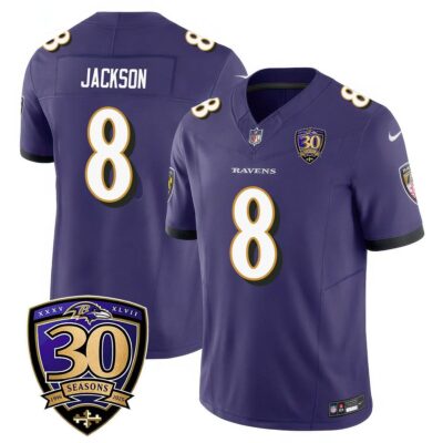Baltimore Ravens Limited 30th Season Jersey - All Stitched | NFL Jersey