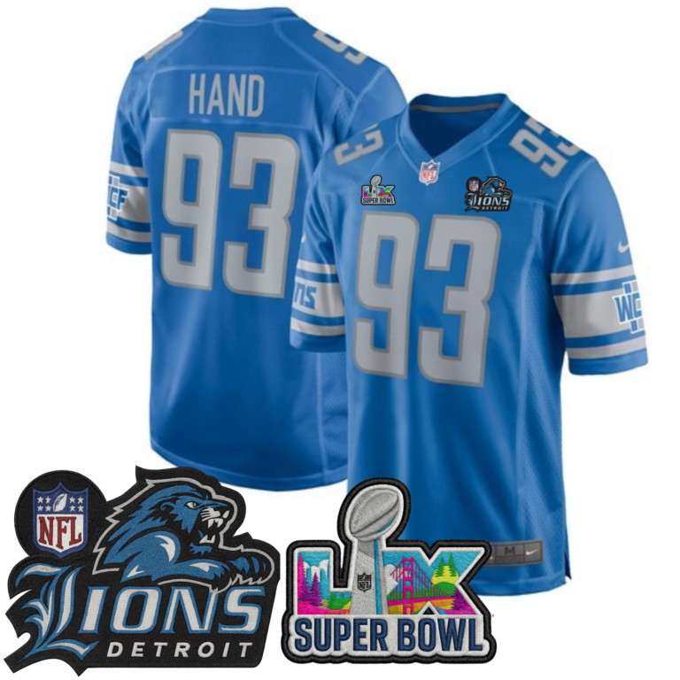 Detroit Lions Blue Game Jersey Vapor - All Stitched | NFL Jersey