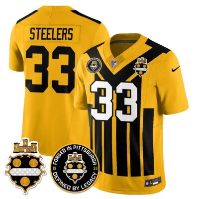 Pittsburgh Steelers Alternate 1933 Throwback Limited Jersey - All Stitched | NFL Jersey