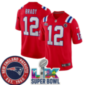 New England Patriots Super Bowl LX Alternate Game Jersey - All Stitched | NFL Jersey