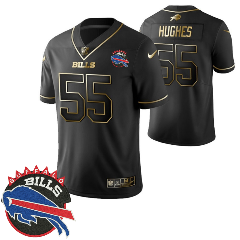 Buffalo Bills Black Gold Limited Jersey - All Stitched | NFL Jersey
