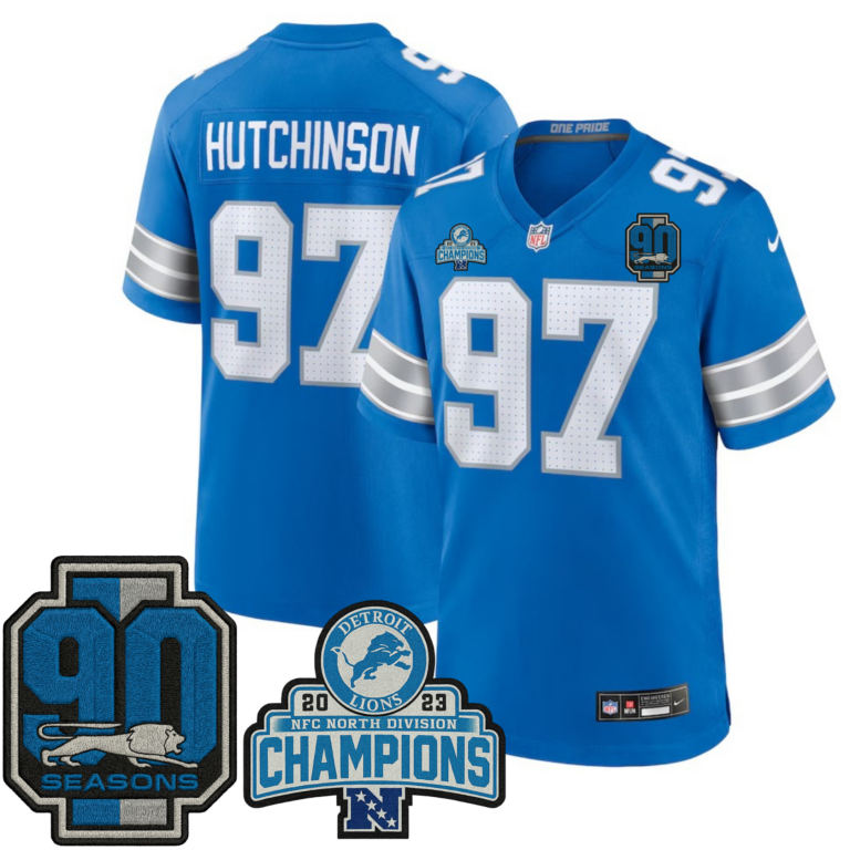 Detroit Lions 2023 Alternate Game Jersey - All Stitched | NFL Jersey