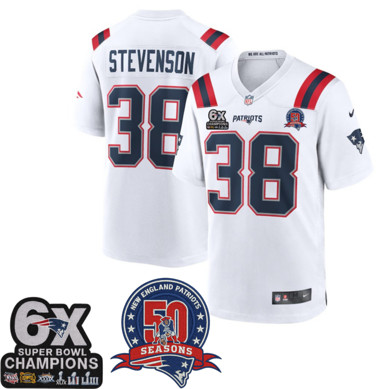 New England Patriots 6X champions Alternate Game Jersey - All Stitched | NFL Jersey