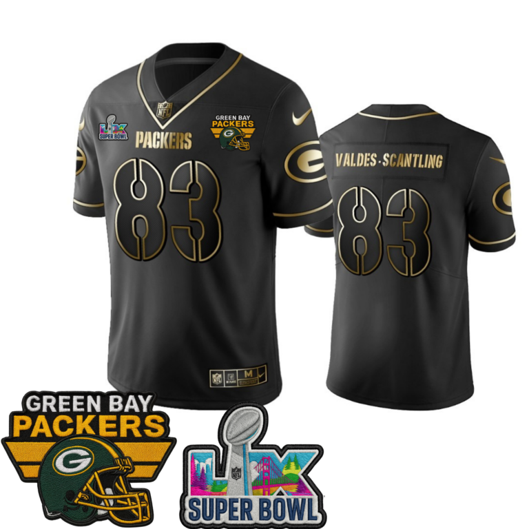 Green Bay Packers Black Golden Edition Super Bowl LX Vapor Untouchable Limited Jersey – Mens