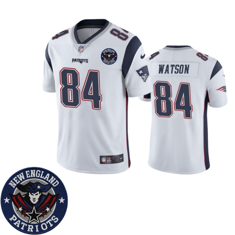 New England Patriots Navy Blue/Silver Classic Patch - All Stitched | NFL Jersey
