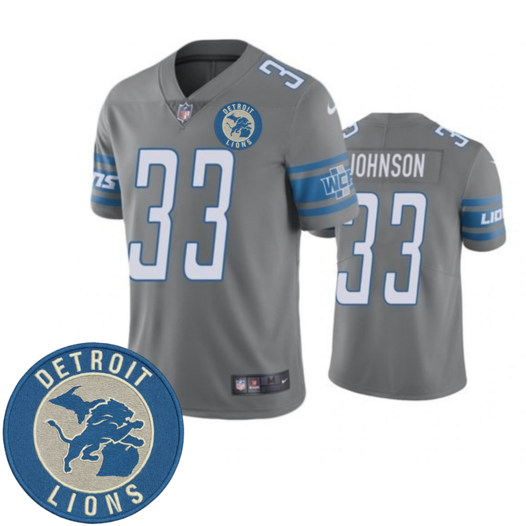 Detroit Lions Gray Nike Color Rush Limited Jersey - All Stitched | NFL Jersey