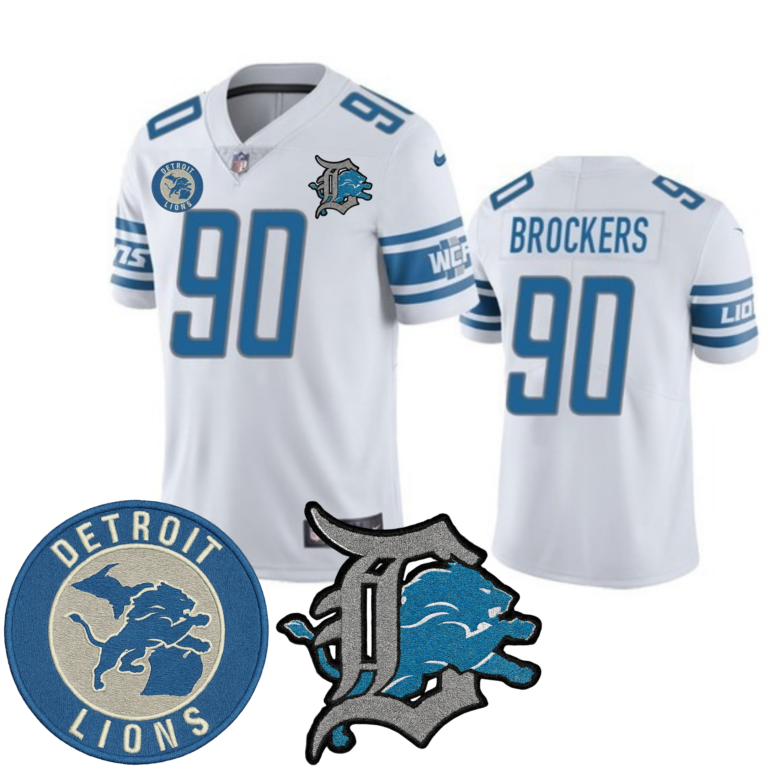 Detroit Lions White Vapor Limited Jersey - All Stitched | NFL Jersey
