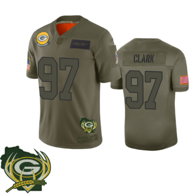 Green Bay Packers Camo 2019 Salute To Service Limited Jersey – All Stitched | NFL Jersey