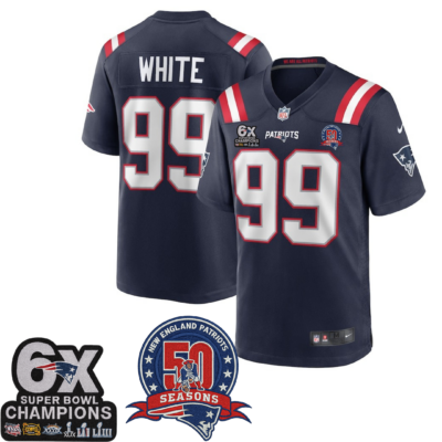 New England Patriots 6X champions Alternate Game Jersey - All Stitched | NFL Jersey
