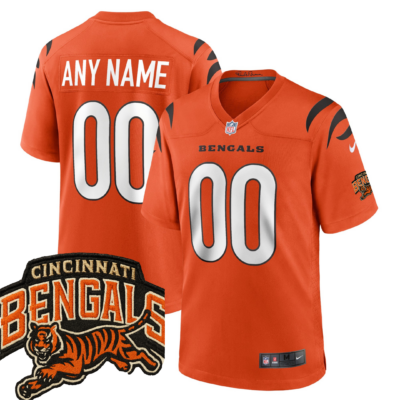 Men's Cincinnati Bengals Alternative Custom Jersey - All Stitched | NFL Jersey