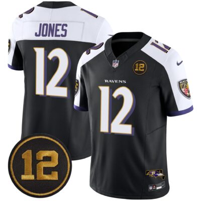 Ravens Jacoby Jones Patch Vapor Limited Jersey - All Stitched | NFL Jersey