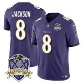 Ravens 20th Season Patch Vapor Limited Jersey - All Stitched | NFL Jersey