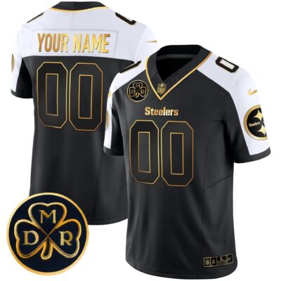 Steelers DMR Patch Gold Vapor Limited Custom Jersey - All Stitched | NFL Jersey Steelers DMR Patch Gold Vapor Limited Custom Jersey - All Stitched | NFL Jersey