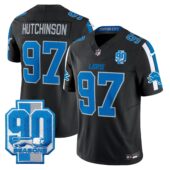 Detroit Lions 90th Year Patch Vapor Limited Jersey - All Stitched | NFL Jersey