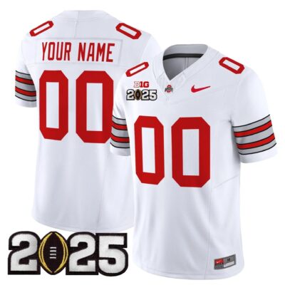 Ohio State Buckeyes 'Heritage Stripe' 2025 CFP Final Patch Vapor Limited Custom Jersey - All Stitched | NCAA jersey