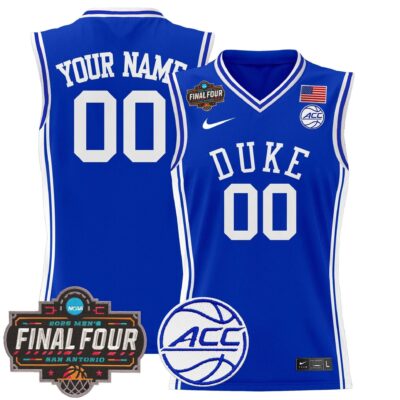 Duke Blue Devils 2025 Final Four Patch Basketball Custom Jersey - All Stitched | NBA jersey