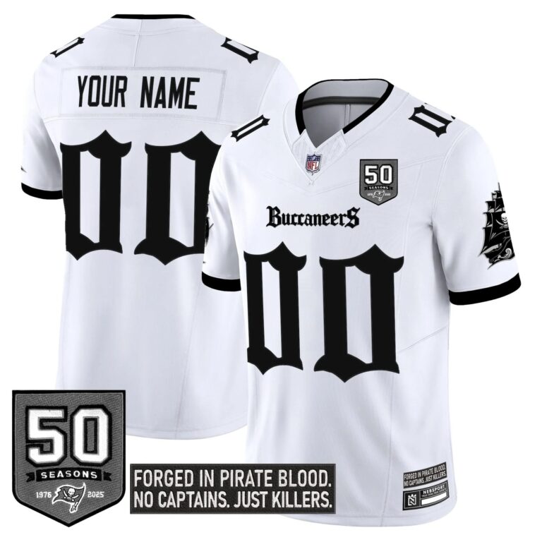 Tampa Bay Buccaneers 'Gothic Pirate Shadows Edition' Limited Custom Jersey - All Stitched | NFL Jersey