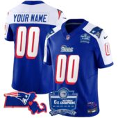 Patriots Bill Belichick 6x Champions Patch Vapor Custom Jersey - All Stitched | NFL Jersey