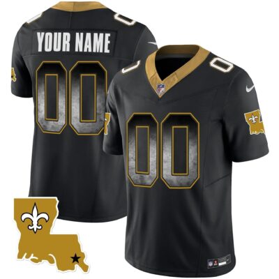 Saints 1987 Legacy Arch Smoke Custom Jersey - All Stitched | NFL Jersey