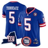 Giants New York State & Logo Patch Limited Jersey - All Stitched | NFL Jersey