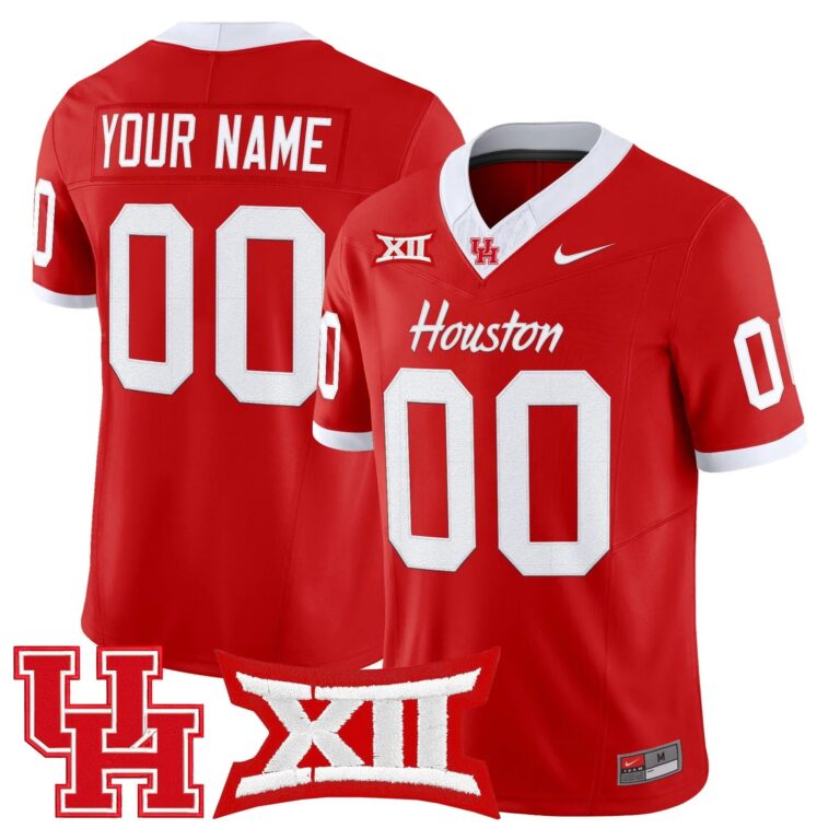 Houston Cougars 2025 Vapor Limited Custom Jersey - All Stitched | NFL Jersey