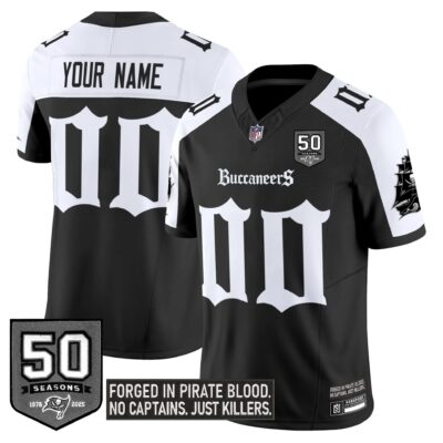 Tampa Bay Buccaneers 'Gothic Pirate Shadows Edition' Limited Custom Jersey - All Stitched | NFL Jersey