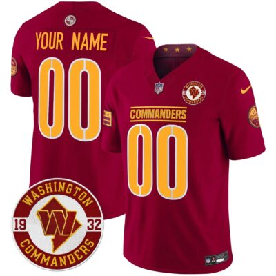Washington Commanders 2024 Vapor Limited Custom Jersey - Est. 1932 Patch - All Stitched | NFL jersey Washington Commanders 2024 Vapor Limited Custom Jersey - Est. 1932 Patch - All Stitched | NFL jersey