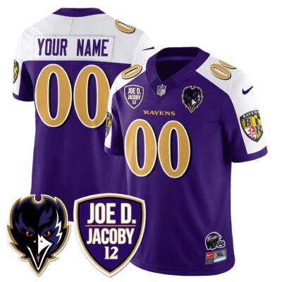 Custom Ravens Purple Rising 2024 Vapor Limited Jersey - All Stitched | NFL Jersey