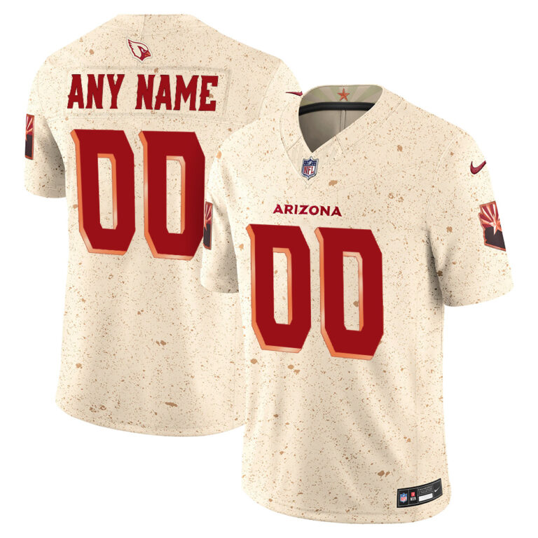 Arizona Cardinals Natural 2025 Rivalries Collection Custom Limited Jersey - All Stitched - Limited Jersey | NFL Jersey