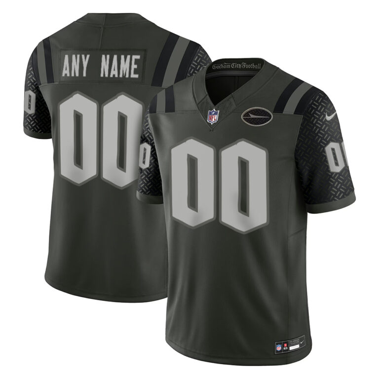 New York Jets Gotham Green 2025 Rivalries Collection Custom Limited Jersey - All Stitched - Limited Jersey | NFL Jersey