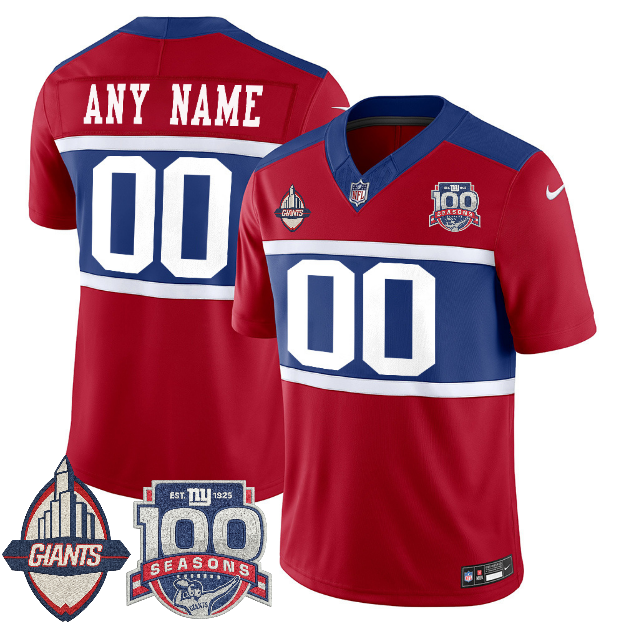 New York Giants Century Patch Commemorative Custom Vapor Jersey – All Stitched | NFL Jersey New York Giants Century Patch Commemorative Custom Vapor Jersey – All Stitched | NFL Jersey