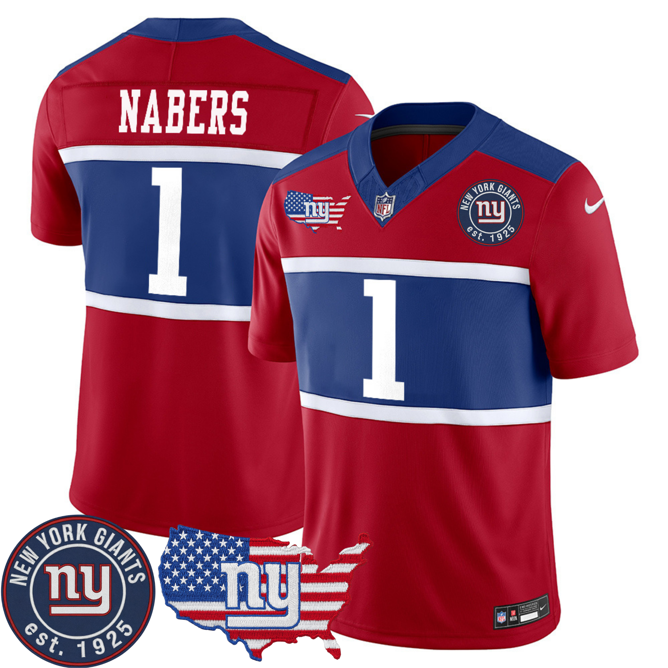 New York Giants Patch Vapor Jersey – All Stitched | NFL Jersey New York Giants Patch Vapor Jersey – All Stitched | NFL Jersey