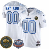 Buffalo Bills White 2025 65th Anniversary Rivalries Collection Custom Limited Jersey Ver 2 - All Stitched - Limited Jersey | NFL Jersey