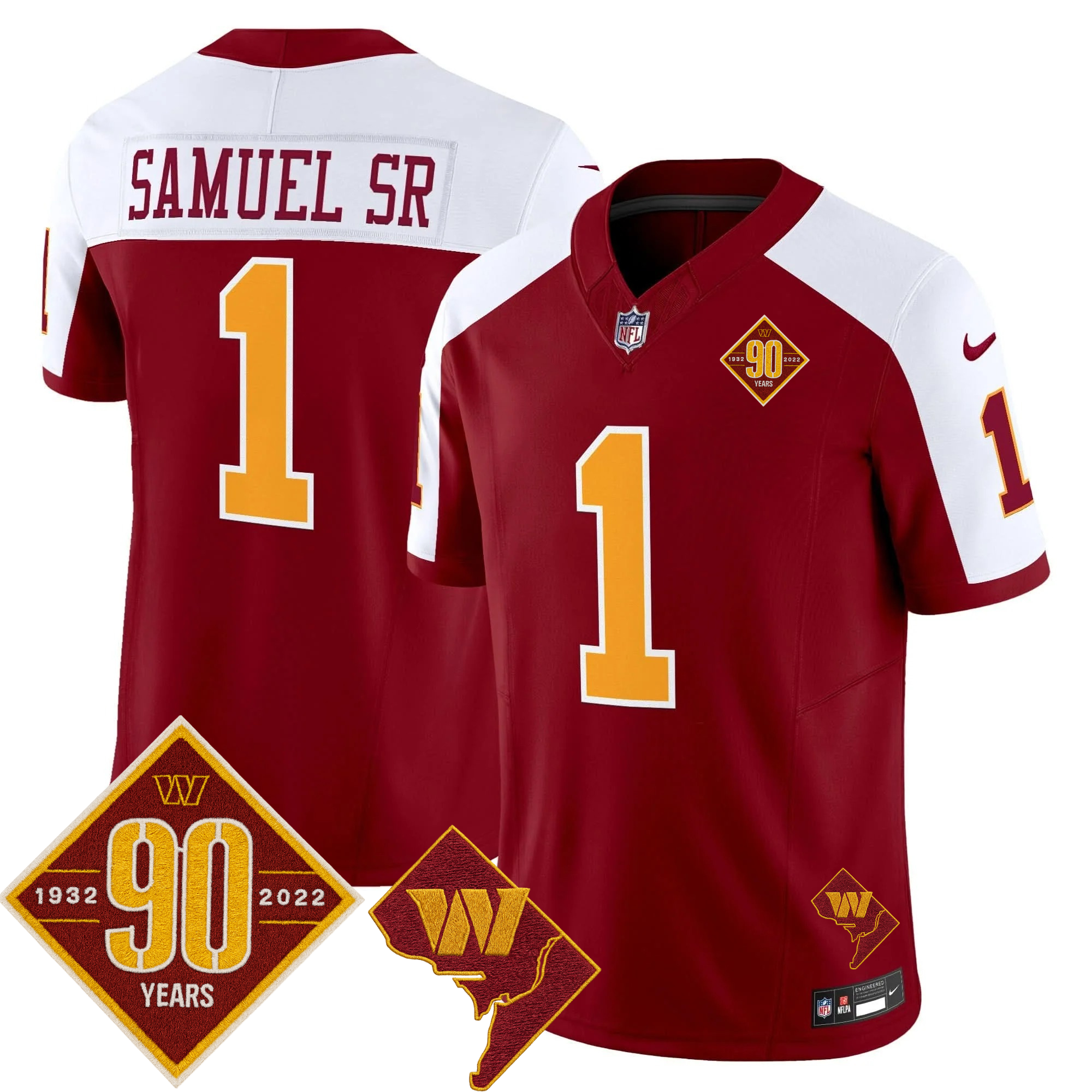 Washington Commanders Throwback Vapor Limited Jersey - All Stitched - Limited Jersey | NFL Jersey Washington Commanders Throwback Vapor Limited Jersey - All Stitched - Limited Jersey | NFL Jersey