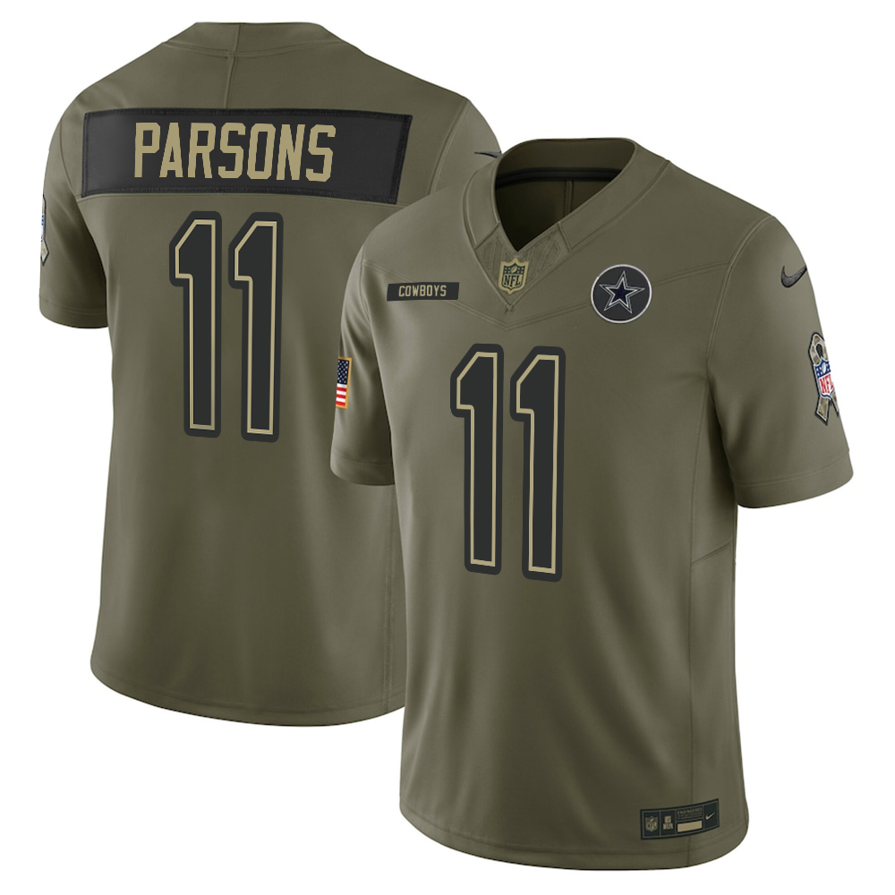 Dallas Cowboys Olive 2025 Salute to Service Limited Jersey - All Stitched - Limited Jersey | NFL Jersey Dallas Cowboys Olive 2025 Salute to Service Limited Jersey - All Stitched - Limited Jersey | NFL Jersey