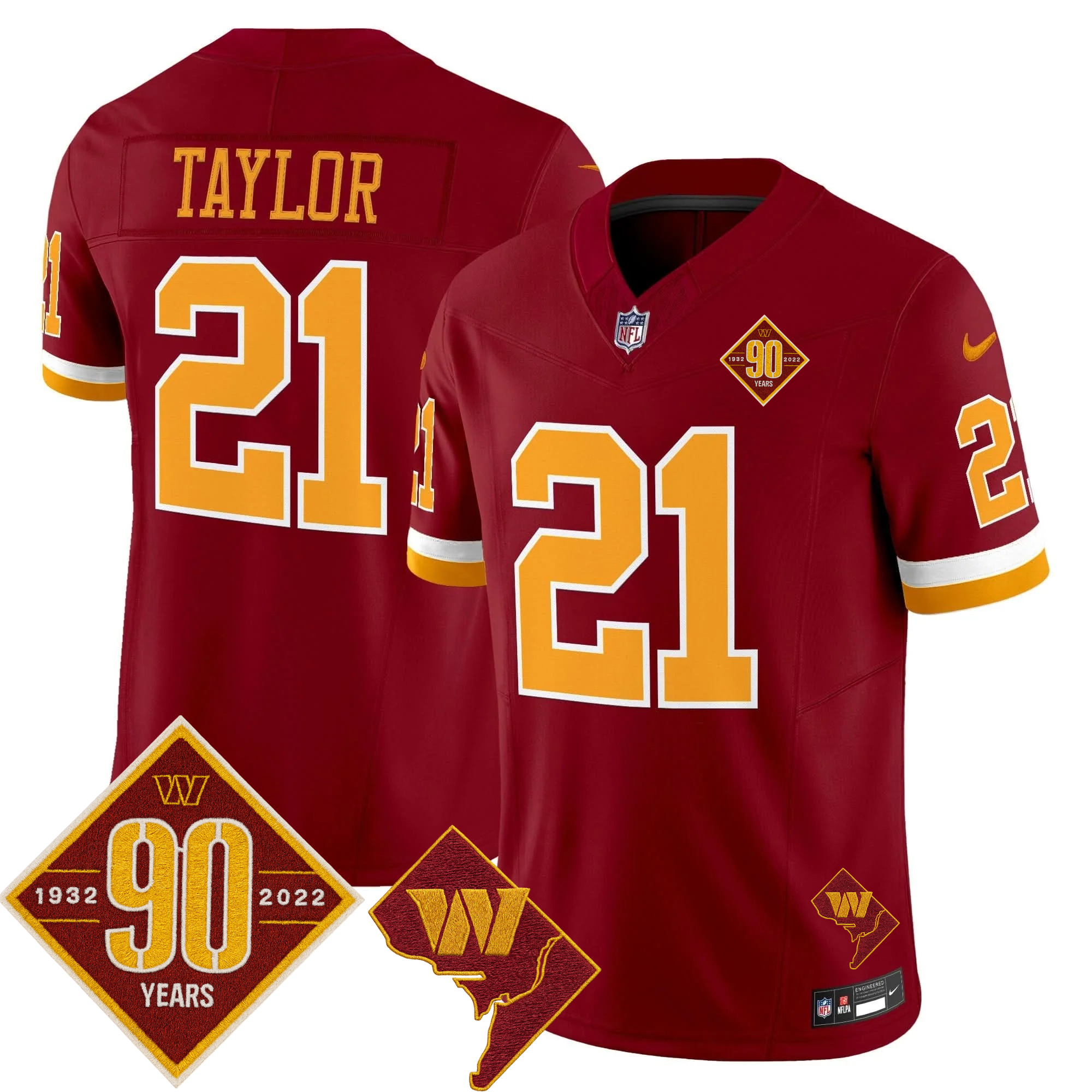Washington Commanders Throwback Vapor Limited Jersey - All Stitched - Limited Jersey | NFL Jersey Washington Commanders Throwback Vapor Limited Jersey - All Stitched - Limited Jersey | NFL Jersey