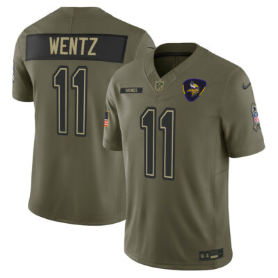 Minnesota Vikings Olive 2025 Salute to Service Limited Jersey - All Stitched - Limited Jersey | NFL Jersey