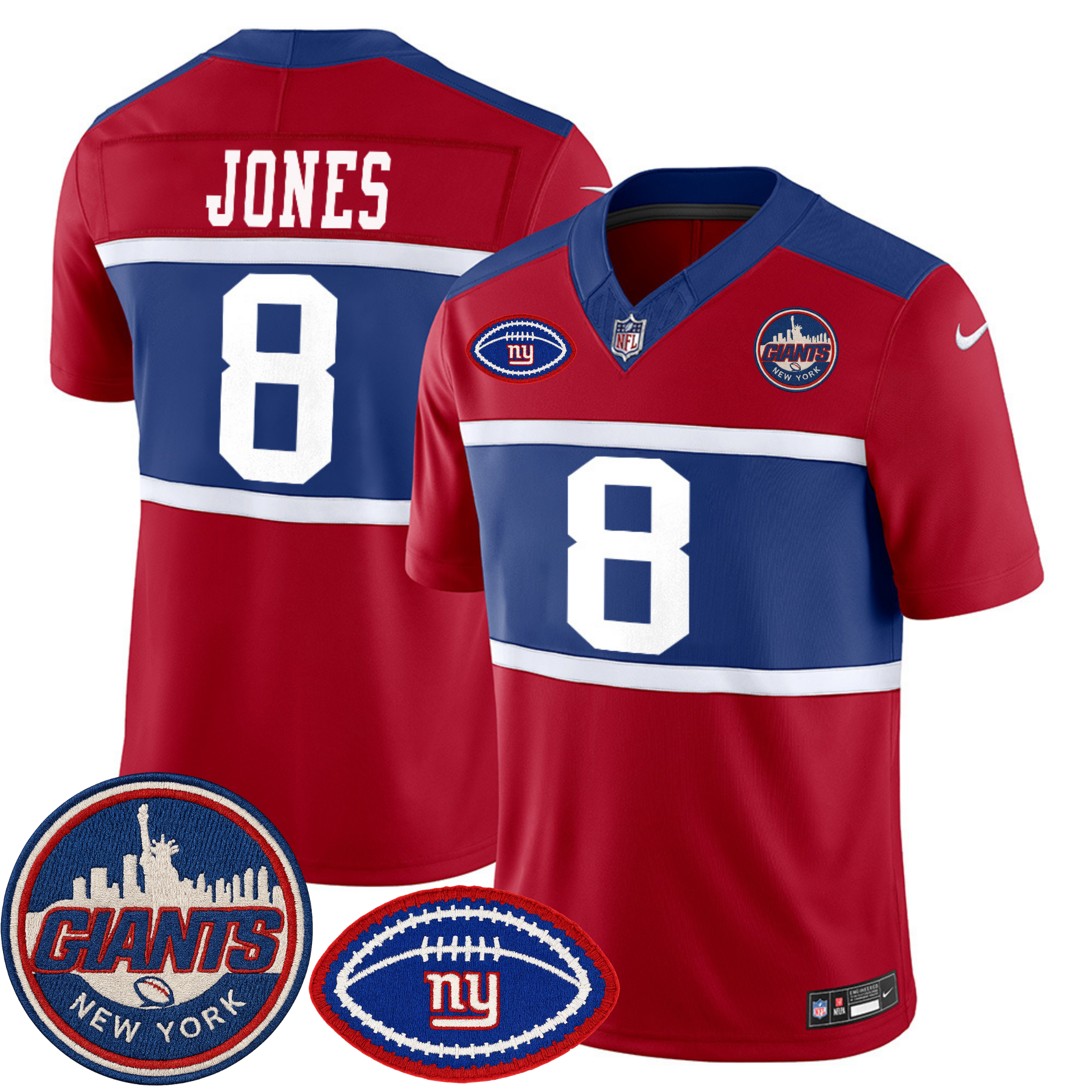 New York Giants NY Patch Commemorative Vapor Jersey – All Stitched | NFL Jersey New York Giants NY Patch Commemorative Vapor Jersey – All Stitched | NFL Jersey