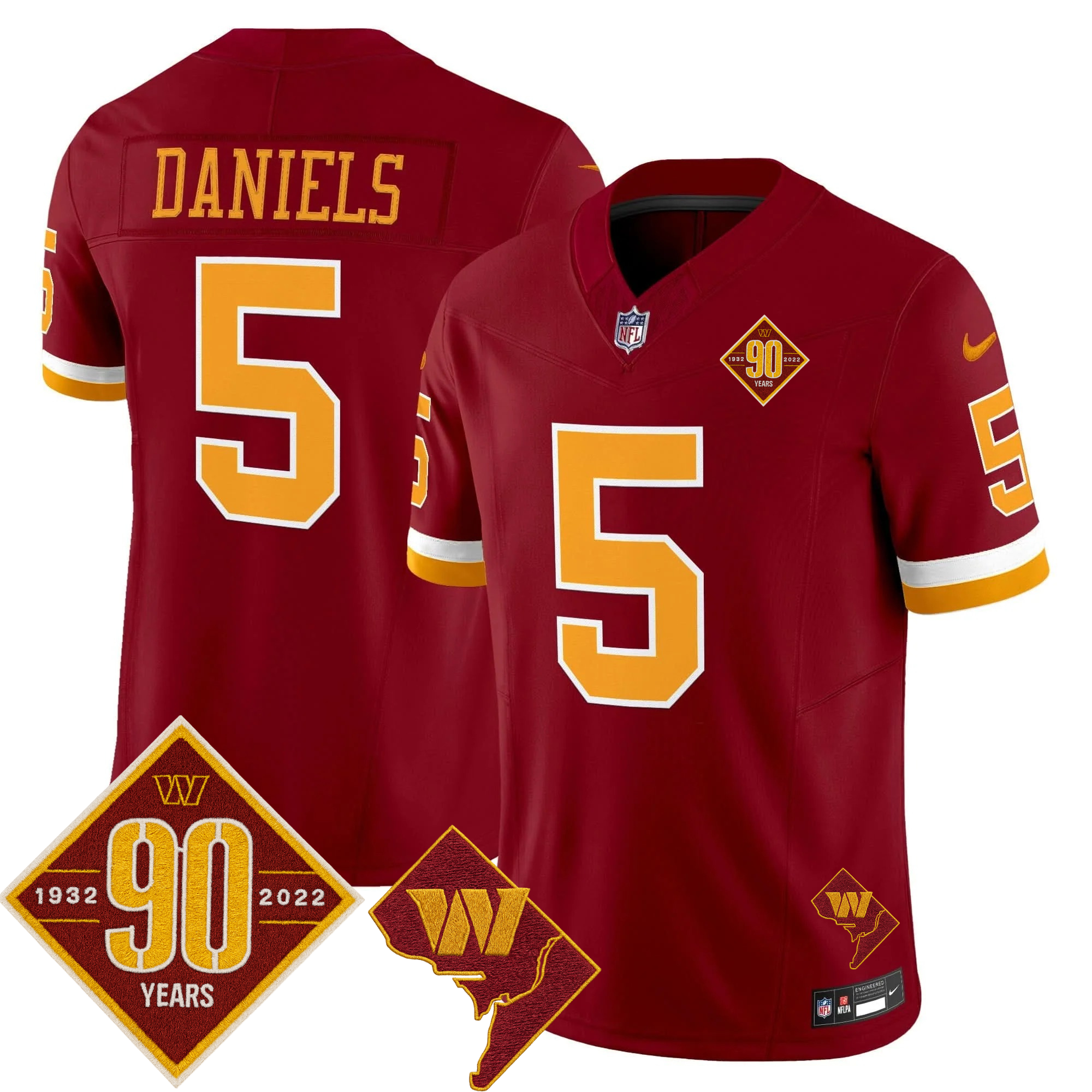 Washington Commanders Throwback Vapor Limited Jersey - All Stitched - Limited Jersey | NFL Jersey Washington Commanders Throwback Vapor Limited Jersey - All Stitched - Limited Jersey | NFL Jersey