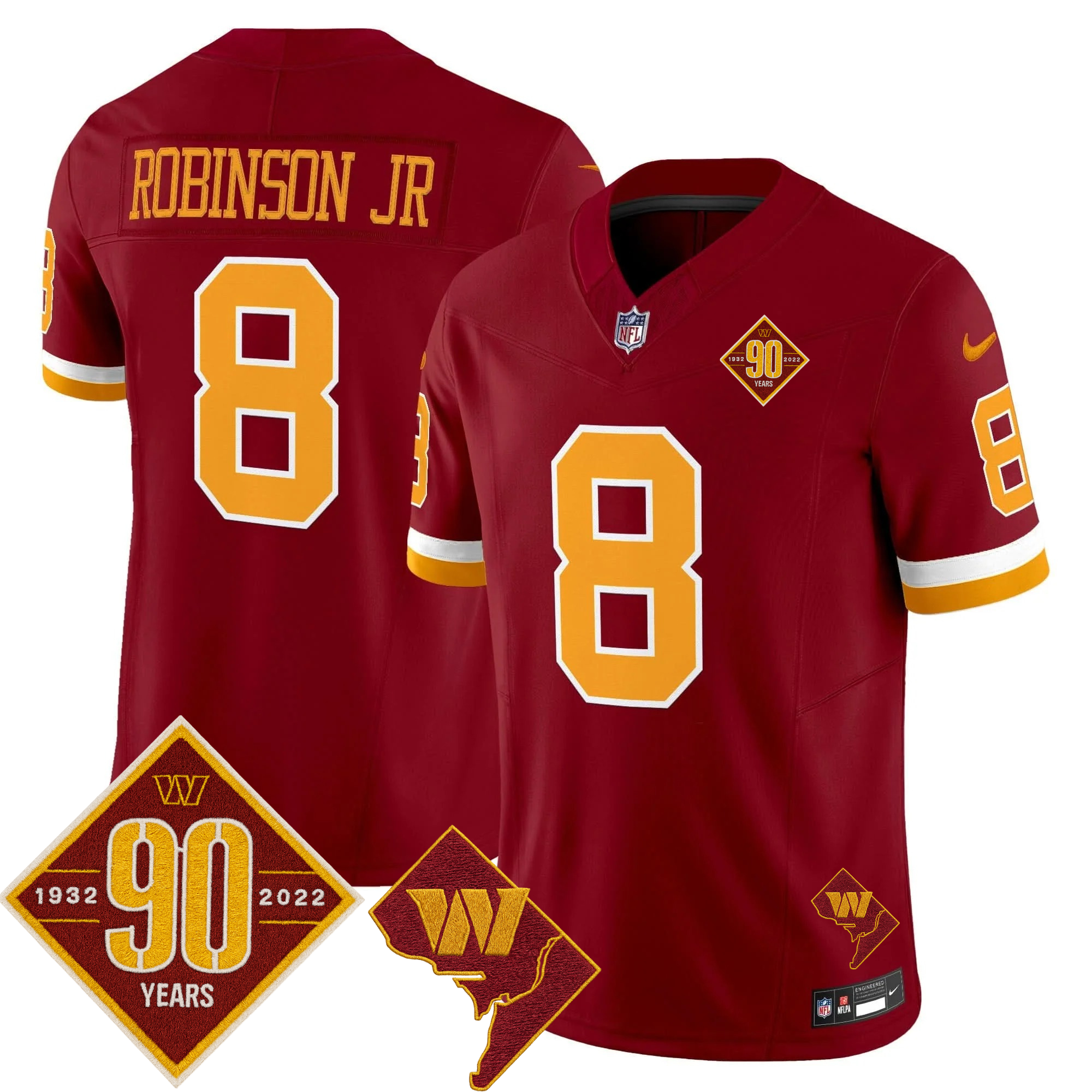 Washington Commanders Throwback Vapor Limited Jersey - All Stitched - Limited Jersey | NFL Jersey Washington Commanders Throwback Vapor Limited Jersey - All Stitched - Limited Jersey | NFL Jersey
