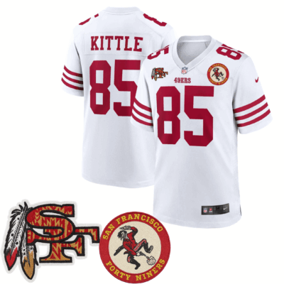 San Francisco 49ers Color Rush Vapor Limited Jersey White Throwback Patch – All Stitched | NFL Jersey San Francisco 49ers Color Rush Vapor Limited Jersey White Throwback Patch – All Stitched | NFL Jersey