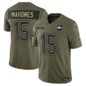Men's Kansas City Chiefs Olive 2025 Salute to Service Limited Jersey - All Stitched - Limited Jersey | NFL Jersey