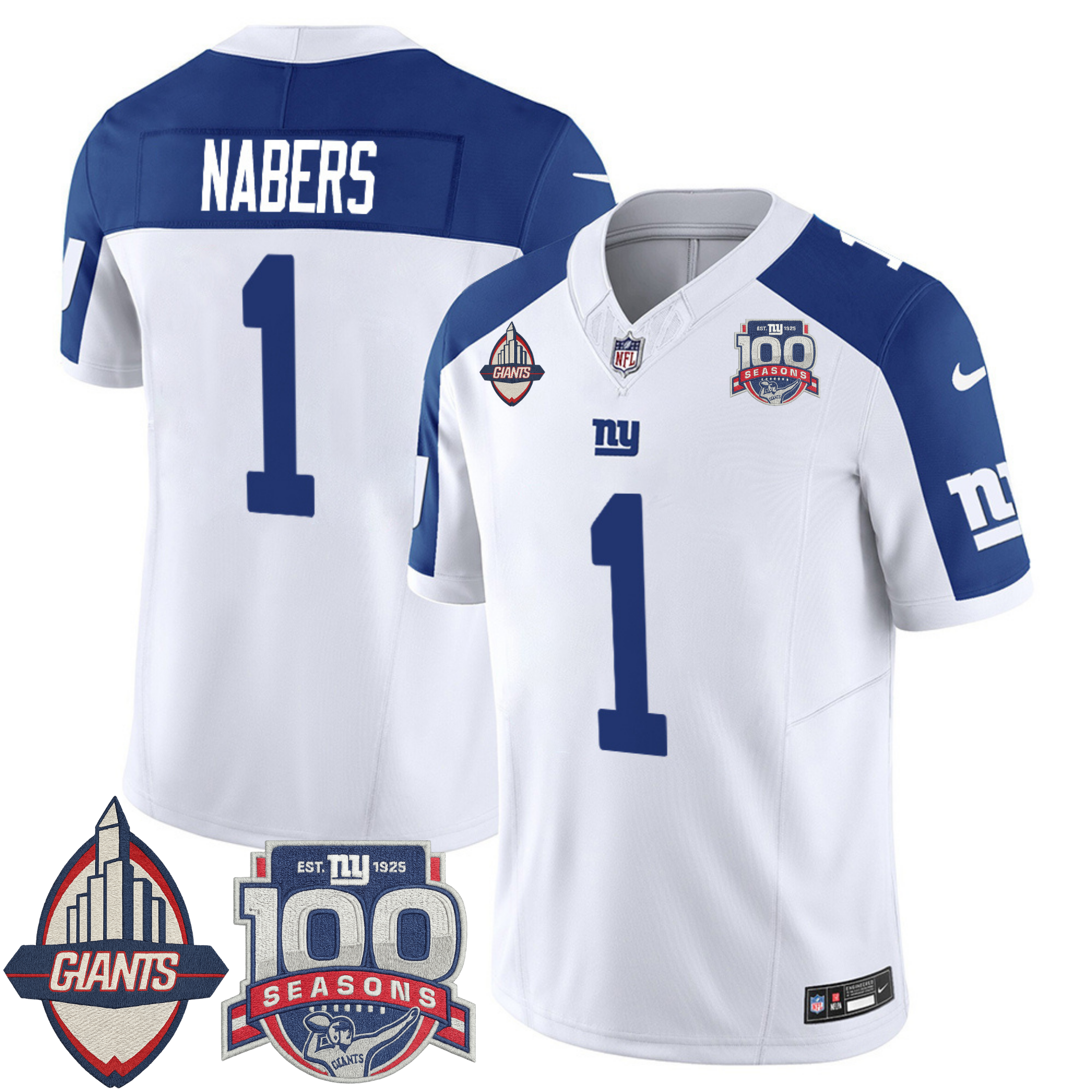 New York Giants Century Patch Commemorative Vapor Jersey – All Stitched | NFL Jersey New York Giants Century Patch Commemorative Vapor Jersey – All Stitched | NFL Jersey