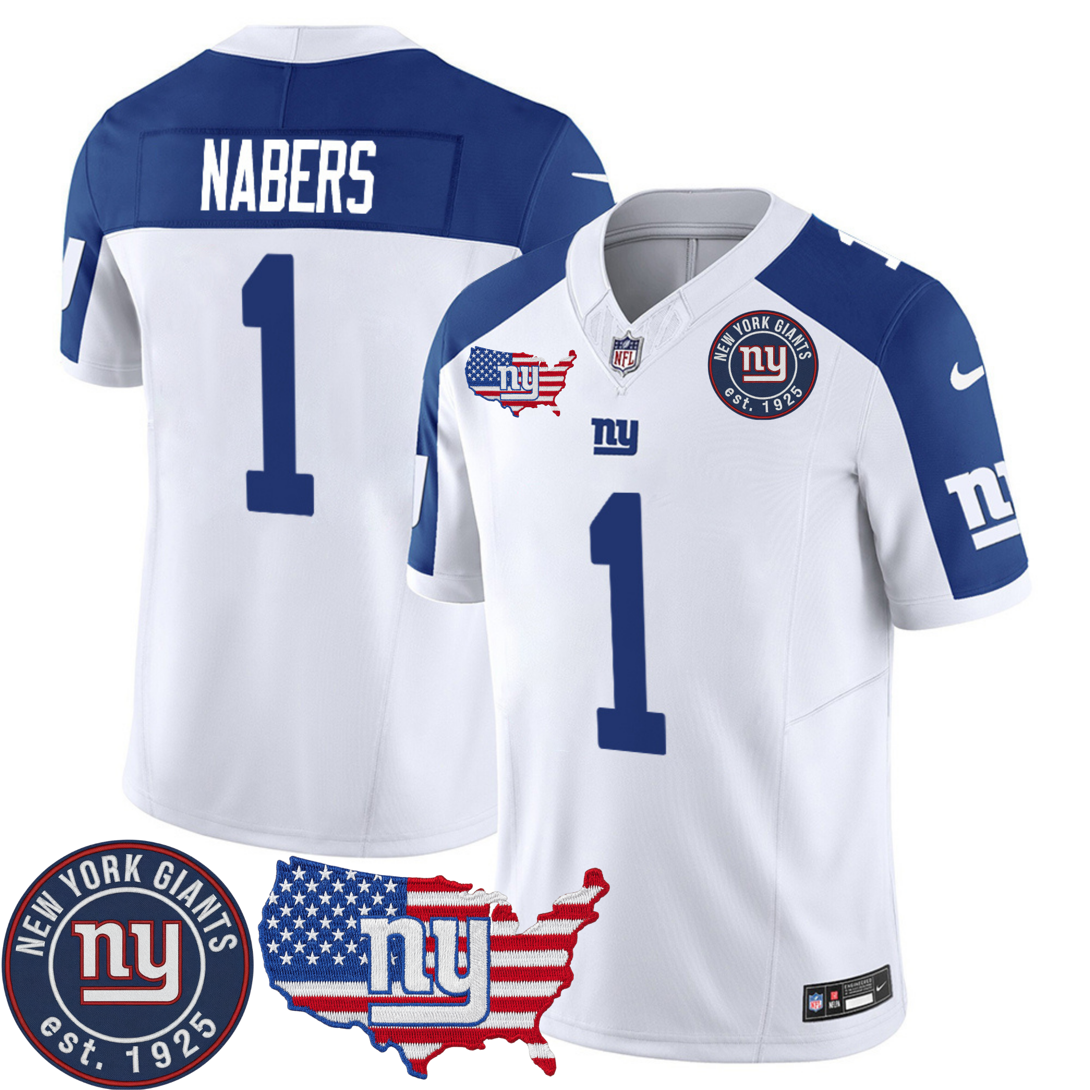 New York Giants Patch Vapor Jersey – All Stitched | NFL Jersey New York Giants Patch Vapor Jersey – All Stitched | NFL Jersey