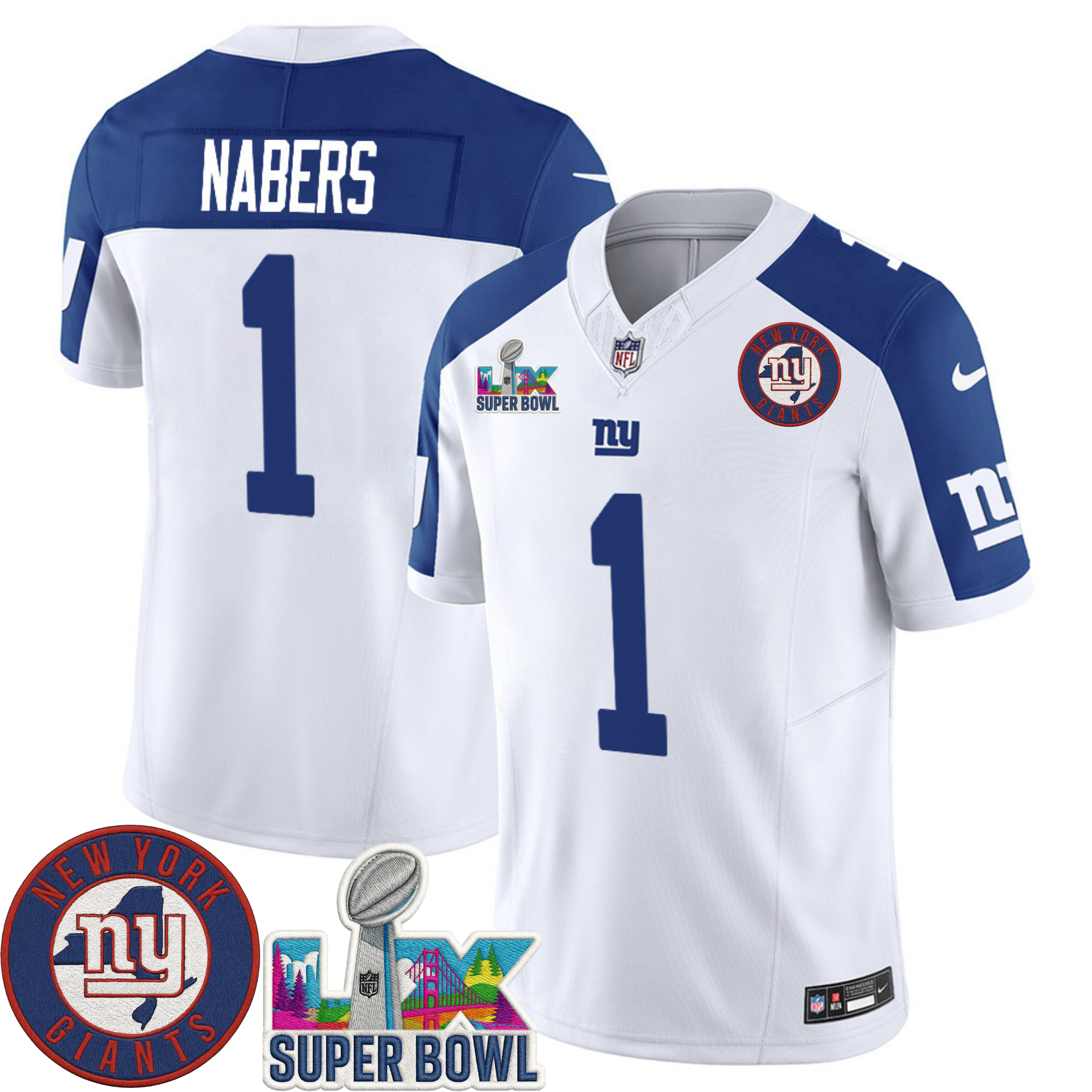 New York Giants NYG LIX Super Bowl Patch Vapor Jersey – All Stitched | NFL Jersey New York Giants NYG LIX Super Bowl Patch Vapor Jersey – All Stitched | NFL Jersey