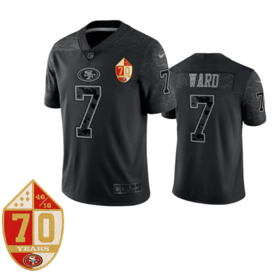 San Francisco 49ers RFLCTV Black Limited Jersey – All Stitched | NFL Jersey