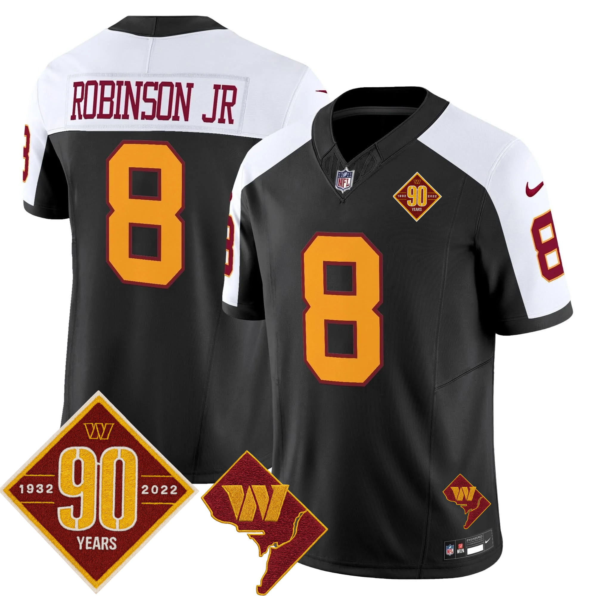 Washington Commanders Throwback Vapor Limited Jersey - All Stitched - Limited Jersey | NFL Jersey Washington Commanders Throwback Vapor Limited Jersey - All Stitched - Limited Jersey | NFL Jersey
